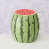 Taburet verde/rosu din plastic Ø45x44 cm Melone Boltze